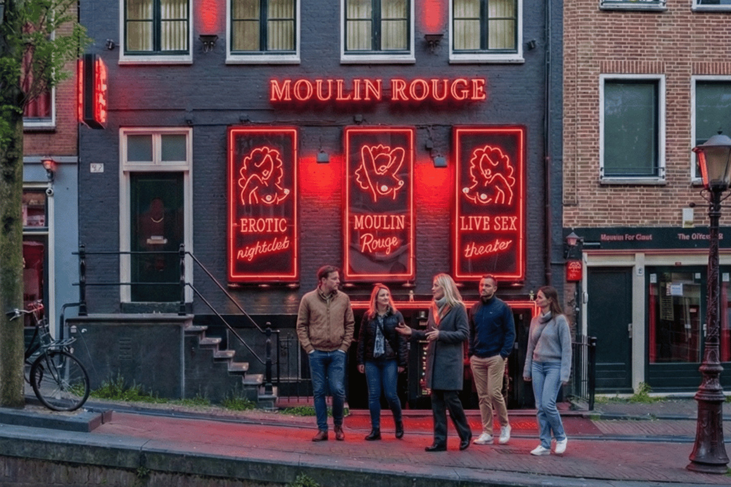 Amsterdam: Red Light District Exclusive Night Tour