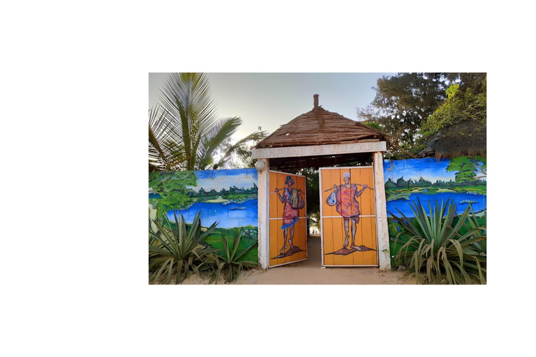 Lake Retba: Traditional-motif painting workshop + tea + pool access