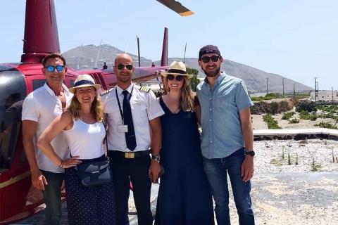 Von Mykonos: Helikoptertransfer nach Athen oder auf eine griechische InselHubschrauberflug von Mykonos nach Folegandros