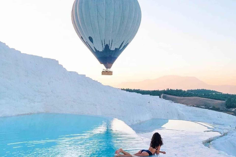 From Marmaris: Pamukkale Hot Air Balloon Ride & Guided Tour