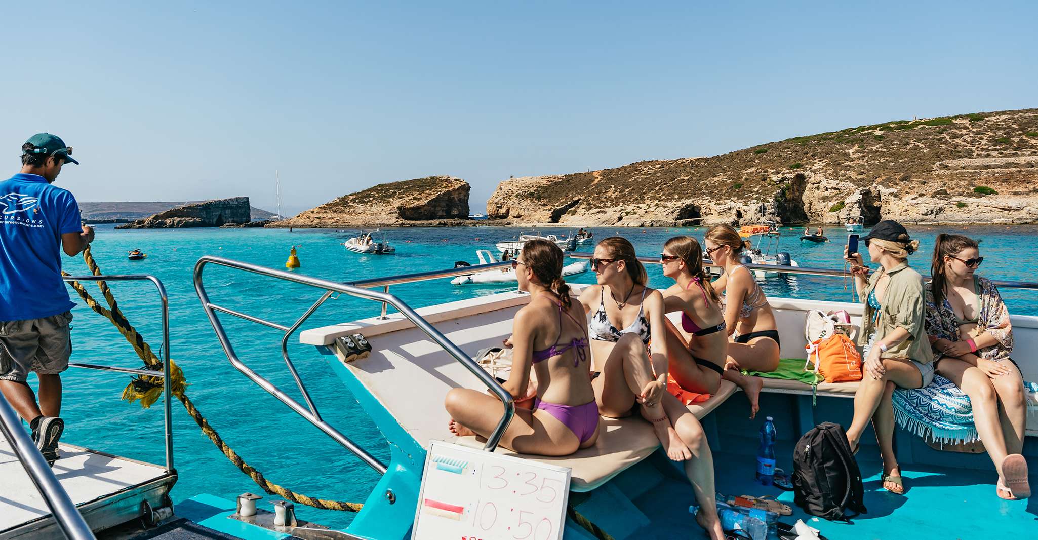 Comino, Blue Lagoon, Crystal Lagoon, and Seacaves Tour - Housity