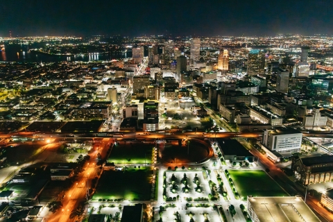 New Orleans: Private City Lights Hubschraubernachttour15 Mile City Lights Night Tour