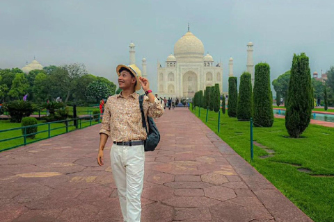 Agra: Taj Mahal, Agra Fort, Baby Taj en Mehtab Bagh TourVerken 2 historische monumenten