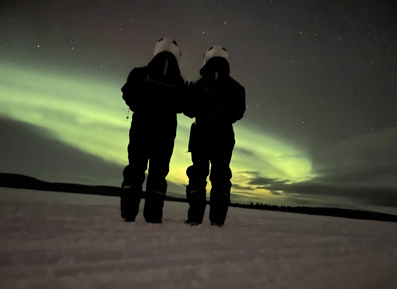 Kiruna: Guidet snescootertur og nordlysjagt