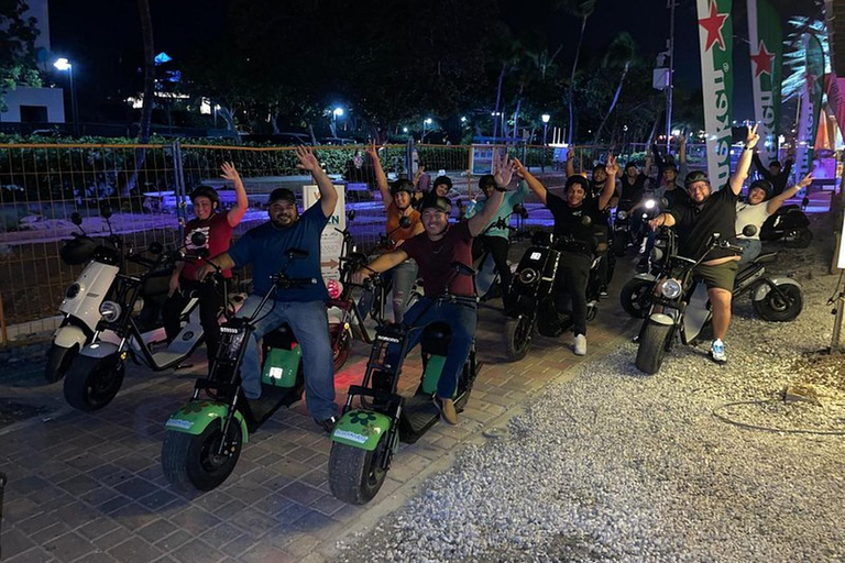 Aruba: Sunset Electric Scooter Tour with Bar Stops