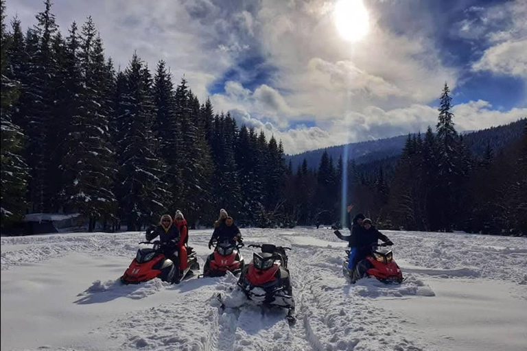 Brașov: Snowmobile Adventure with Hotel Pickup