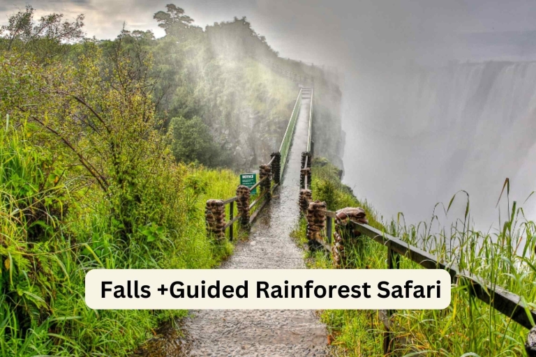 (Kopie von) Victoria Falls: Empfohlene geführte Tour Victoria FallsOpen End im Regenwald-Café