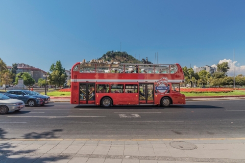 Santiago: Hop-on Hop-off Bus Tagesticket mit Audioguide