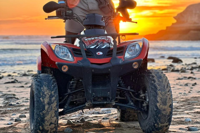 Agadir & Taghazout: Quad Beach & Mountain Adventure with Tea quad bike full day to paradis valley