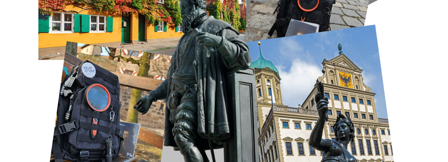 Jeu d'évasion en plein air avec sac à dos et énigmes à Augsbourg : le sceau du marchand