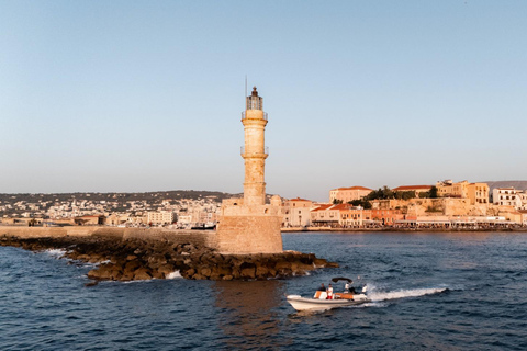 Chania Bay: Private Cruise with Snacks&Drinks, Snorkel-11PAX