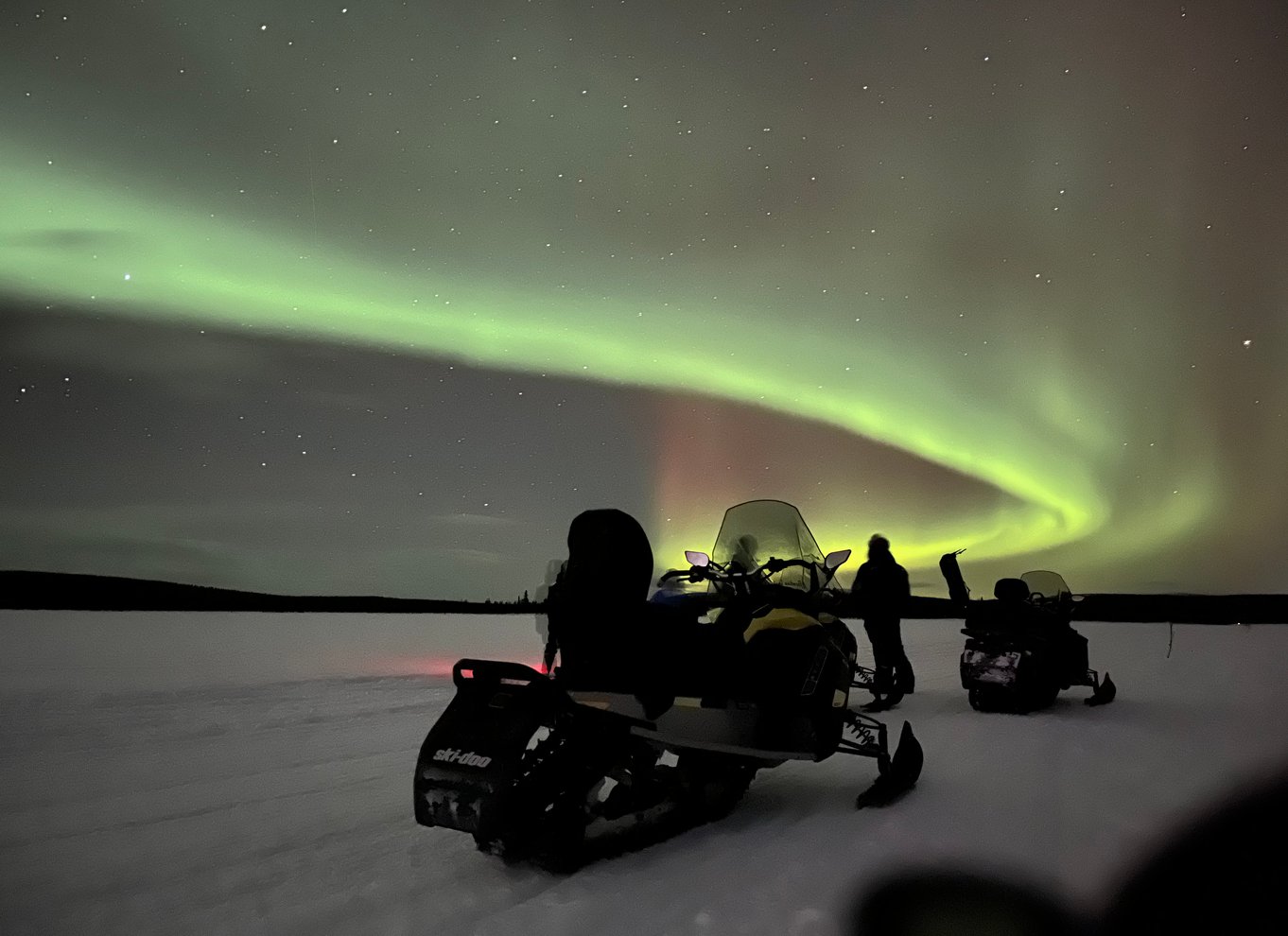 Kiruna: Guidet snescootertur og nordlysjagt