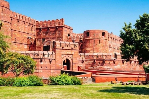 Desde Delhi: Excursión de un día en coche al Taj Mahal y al Fuerte de AgraTodo incluido