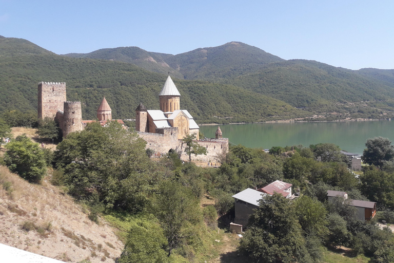 Tour privato guidato di un giorno intero ai monti Gudauri e Kazbegi