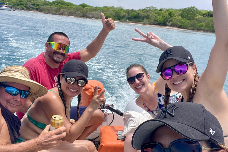 Cartagena: Overnight Catamaran Rosario Islands Trip Catamaran sunset and sleeping