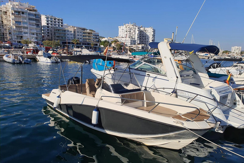 San Antonio: Tour Privado de Barco em Ibiza com Paddle Surf e SnorkelSan Antonio: Passeio de barco de dia inteiro em Ibiza com Paddle surf e Snorkeling