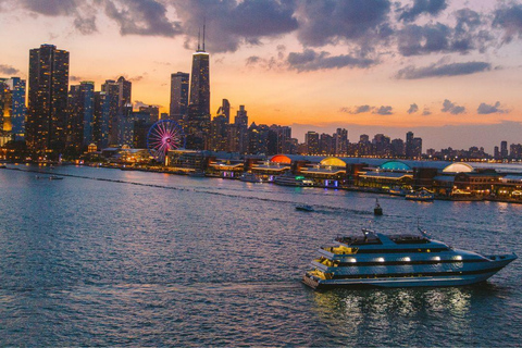 Chicago: Christmas Eve Gourmet Dinner Cruise Lake Michigan Christmas Eve Gourmet Dinner Cruise on Lake Michigan