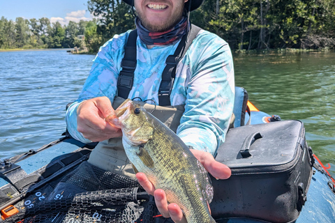 Lição com um guia de pesca