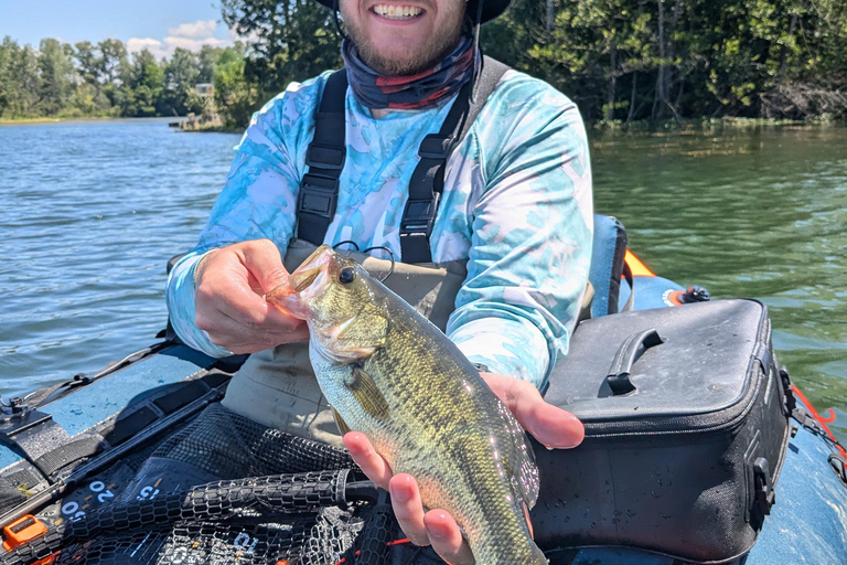 Lição com um guia de pesca