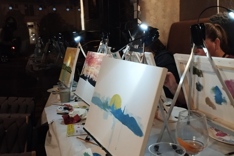 Dresden: Painting experience in the cozy ambience of Café Europa Cafe Europa: art workshop