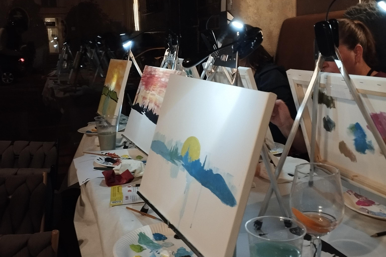 Dresden: Painting experience in the cozy ambience of Café Europa Cafe Europa: art workshop