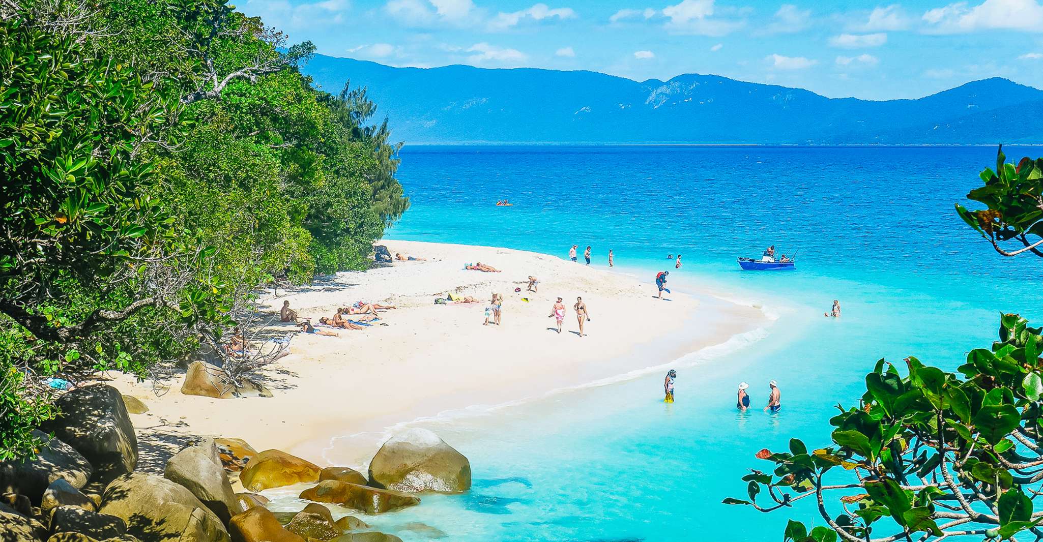 Cairns Fitzroy Island Ferry with Snorkeling and Boat Tour TourMega