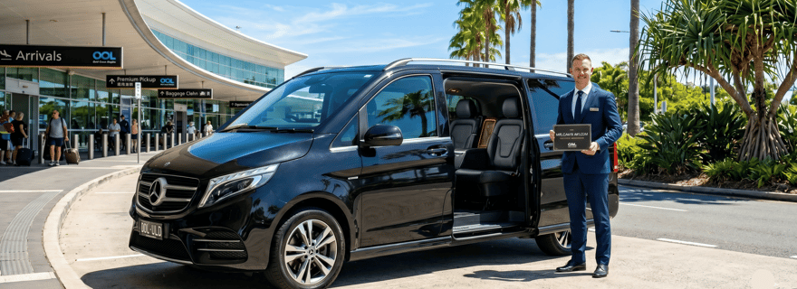 Gold Coast: Privétransfer van/naar luchthaven OOL en het stadscentrum