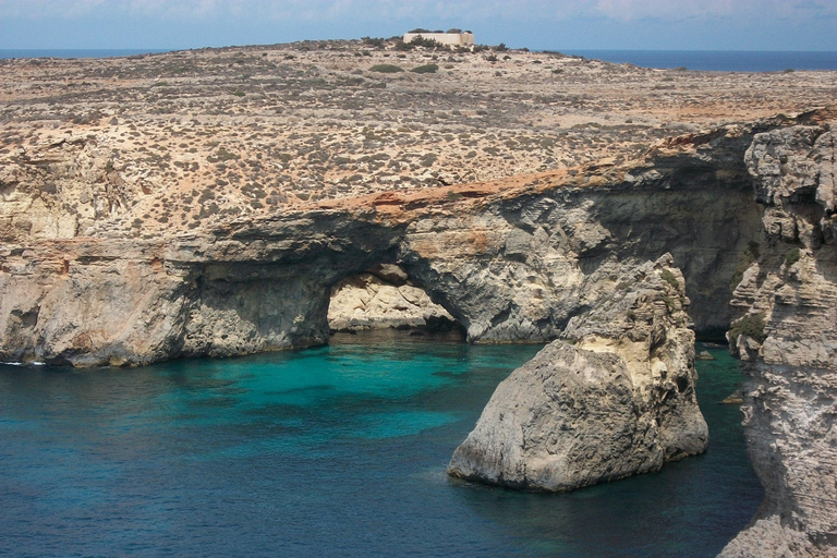 Bugibba: Sunset Cruise to Blue Lagoon, Caves, Crystal Lagoon