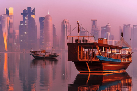 Doha: Traditional Dhow Boat Cruise with Pickup and Drop-off