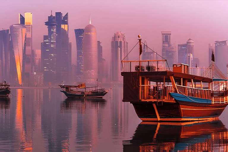 Doha: Traditional Dhow Boat Cruise with Pickup and Drop-off