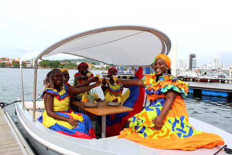 Cartagena: Passeio de barco com mapaCartagena: Passeio de barco de 2 horas