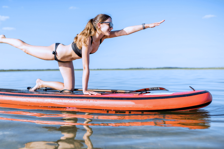 Fitness on StandUPaddle board and ride with pick up point