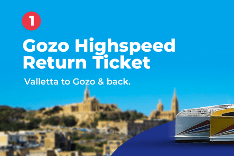 Explore Gozo - Highspeed catamaran + Hop on Hop off Tour