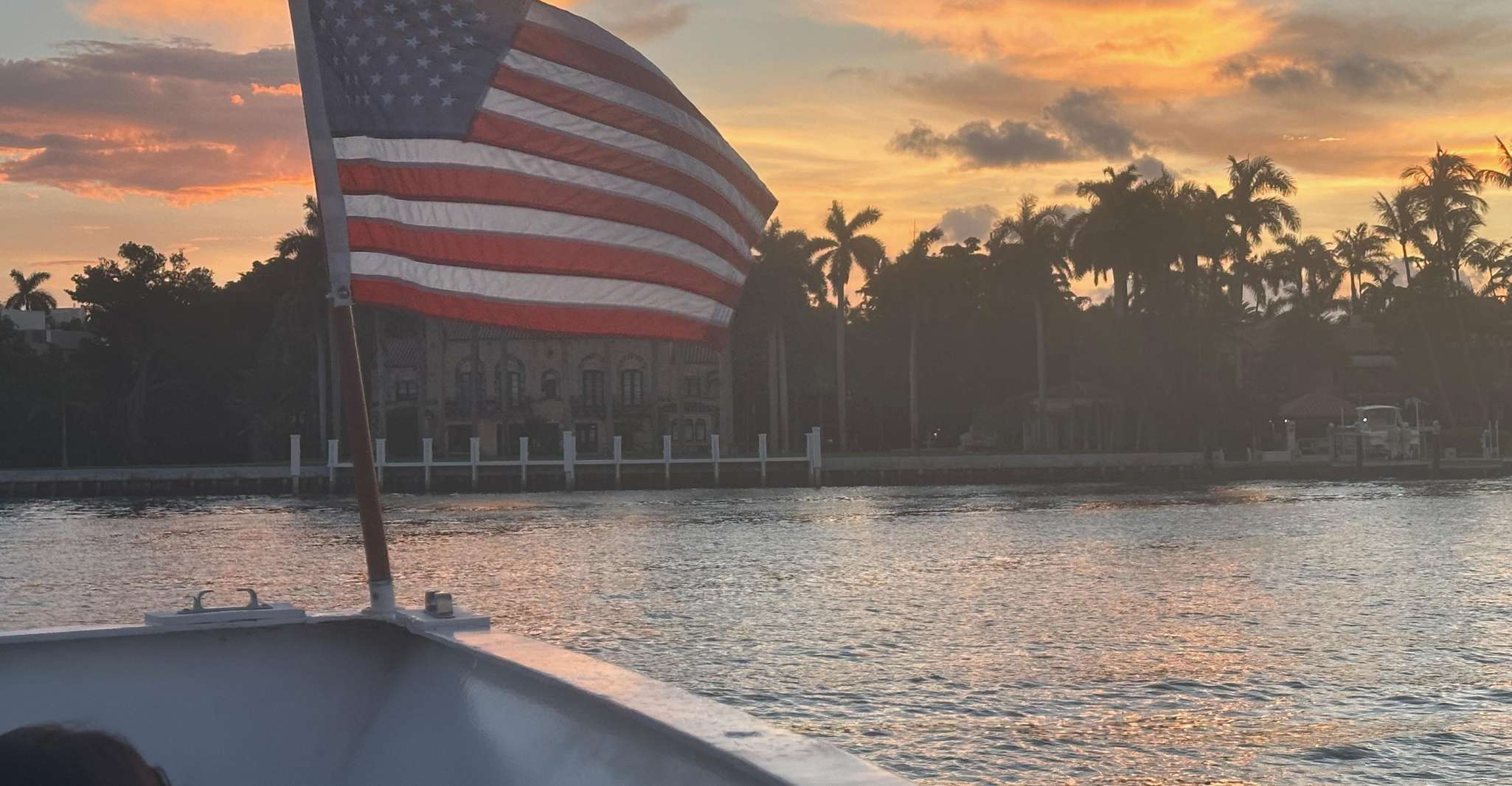 Miami Evening Boat Past Millionaire Homes on Water Taxi photo 12