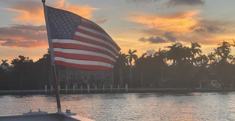 Miami Evening Boat Past Millionaire Homes on Water Taxi photo 12