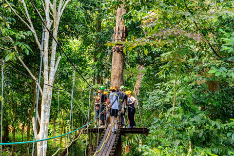 Phuket: Flying Hanuman Zipline Adventure SD4: Epic Adventure with Elephant Jungle