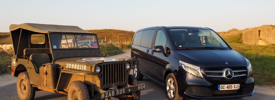 Bayeux : circuit D-Day - circuit en jeep de la Seconde Guerre mondiale et visite d'une jounée en minibus