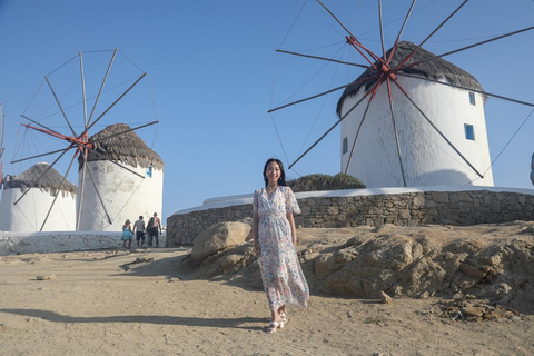 Mykonos: 1 timmes privat fotosession i Mykonos stad