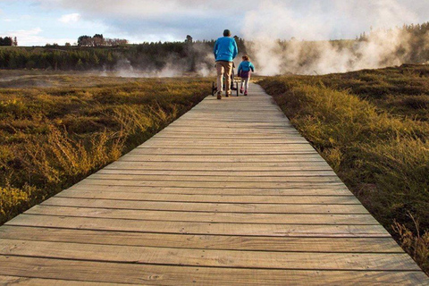From Auckland: Craters of the Moon, Taupo & Rapids Jet Tour