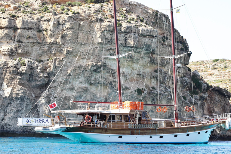 Sliema: Comino, Crystal Lagoon & Blue Lagoon Cruise w/ Lunch Including Transportation