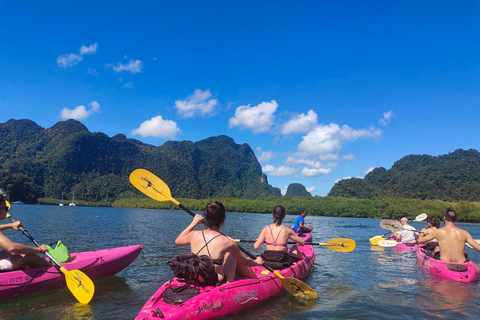 Krabi: Tidig fågel kajakäventyr vid Ao Thalane grupp av 10Krabi: Tidig fågelkajak vid Ao Thalane (grupp om högst 10 personer)