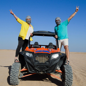 Hurghada: Desert Safari by Dune Buggy with Optional BBQ
