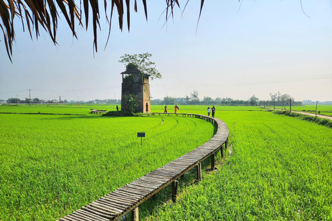 Hoi An: Landbouw- en visserstour met boottocht in een mandje