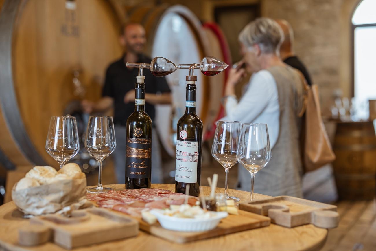 MONTALCINO : Weinverkostung mit toskanischem Aufschnitt und Käse