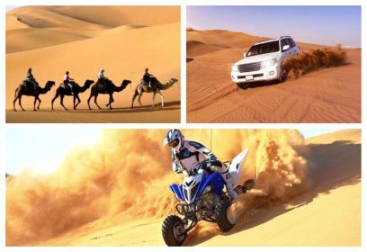 Katar-Doha quad, pustynne safari, przejażdżka na wielbłądzie, deska sandboardowa