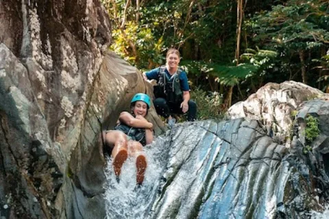 San Juan: Rainforest and Waterslide Adventure With Transport