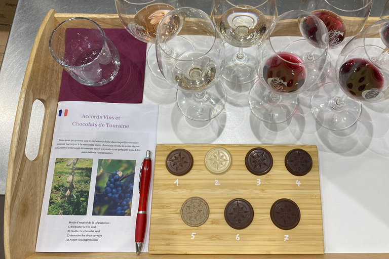 Experiencia de vino y chocolate