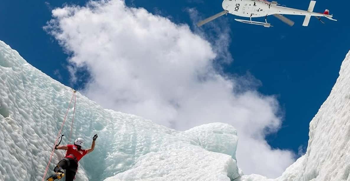 Franz Josef Glacier Ice Climb experience with Heli Transfer GetYourGuide