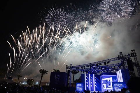 Doha: Fireworks Drone Show at International Food Festival