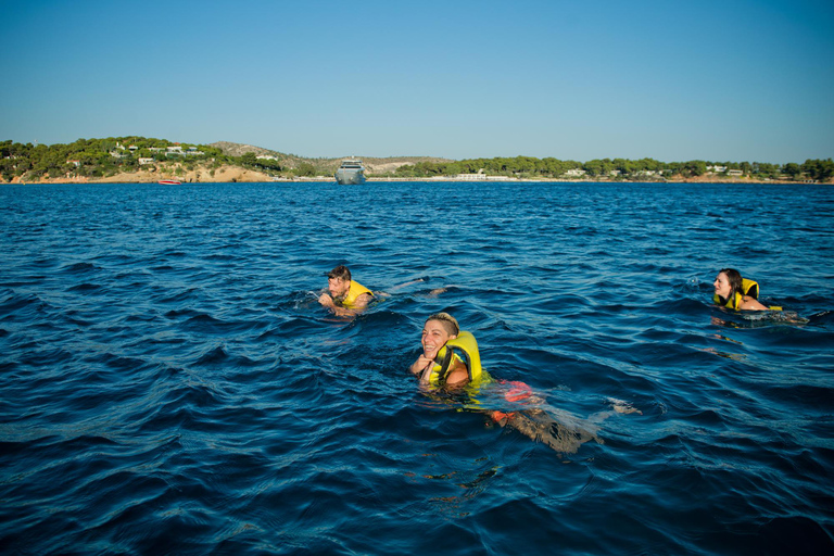 Athens: Riviera Sunset Cruise with Music & Swimming Cruise Without Pickup